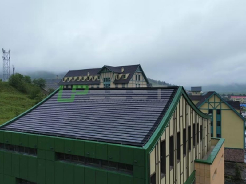 Solar photovoltaic tile scaly